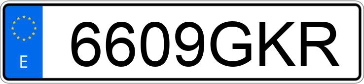 Numer rejestracyjny 6609GKR posiada FORD TOURNEO CONNECT