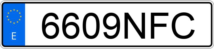 Registreringsnummeret 6609NFC har AUDI Q5