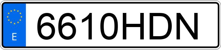 Numer rejestracyjny 6610HDN posiada FORD FOCUS