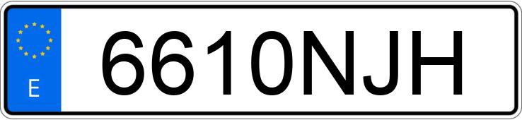 Numer rejestracyjny 6610NJH posiada MERCEDES CLA (117)