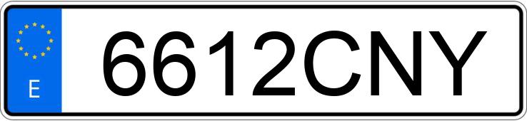 Numer rejestracyjny 6612CNY posiada PEUGEOT 307 Numer rejestracyjny 6612CNY posiada PEUGEOT 307