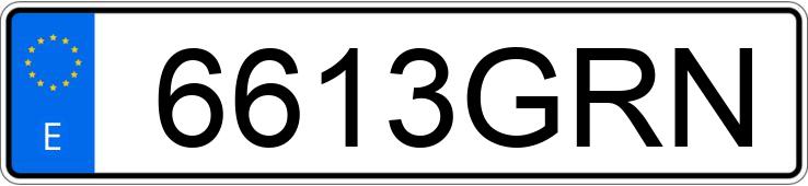 Numer rejestracyjny 6613GRN posiada AUDI S5