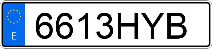 Numer rejestracyjny 6613HYB posiada PEUGEOT 207 +