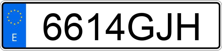 Numer rejestracyjny 6614GJH posiada PEUGEOT 807