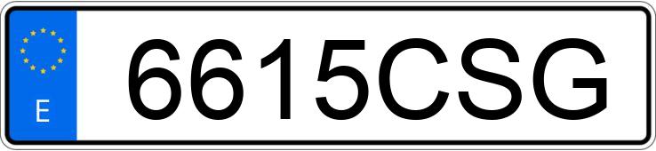 Numer rejestracyjny 6615CSG posiada RENAULT TRAFIC