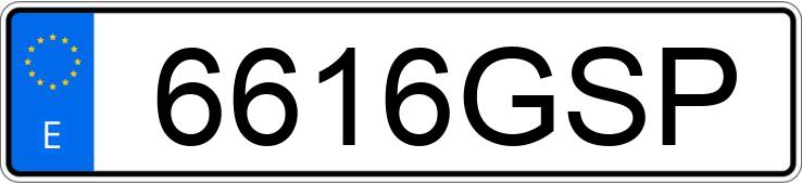 Numer rejestracyjny 6616GSP posiada VOLKSWAGEN POLO