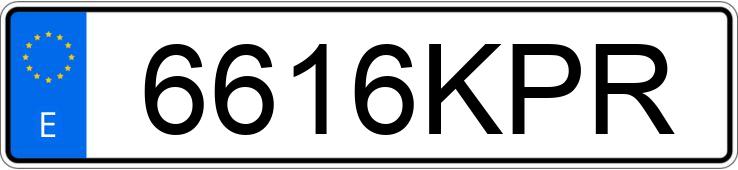 Numer rejestracyjny 6616KPR posiada OPEL CORSA