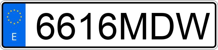 Numer rejestracyjny 6616MDW posiada KIA CEED