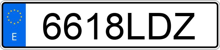 Numer rejestracyjny 6618LDZ posiada VOLKSWAGEN TIGUAN ALLSPACE