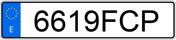 Il numero di registrazione 6619FCP ha MERCEDES E (211)