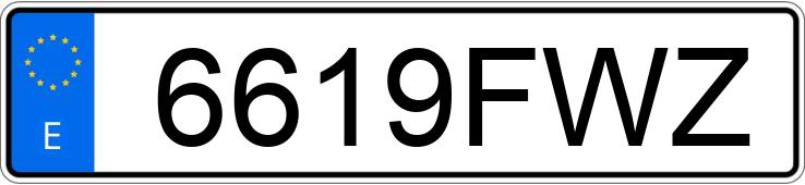 Numer rejestracyjny 6619FWZ posiada CITROEN C4
