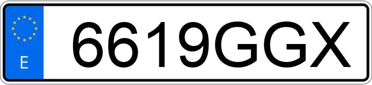 Numer rejestracyjny 6619GGX posiada CHEVROLET-GM CORVETTE