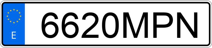 Numer rejestracyjny 6620MPN posiada MERCEDES GLC (254)