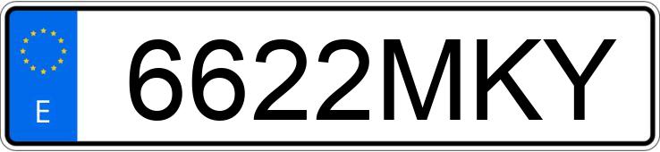 Numer rejestracyjny 6622MKY posiada AUDI A3 SPORTBACK