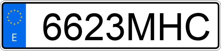 Numer rejestracyjny 6623MHC posiada AUDI A3