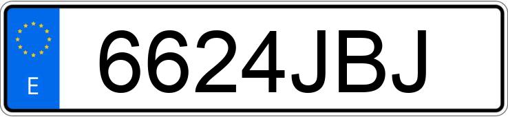 Numer rejestracyjny 6624JBJ posiada CITROEN BERLINGO