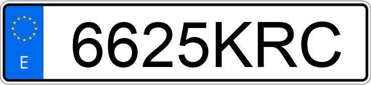 Numer rejestracyjny 6625KRC posiada VOLVO XC90