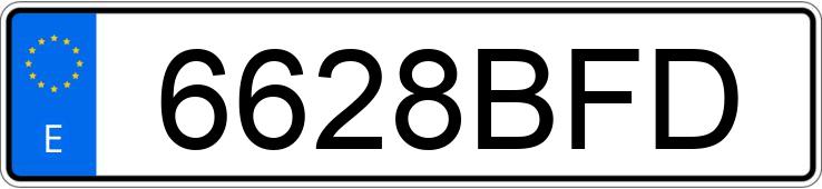 Die Registrierungsnummer 6628BFD hat VOLVO V70