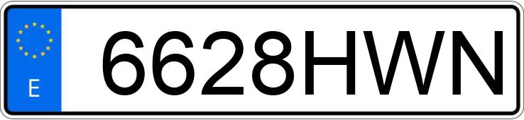 Numer rejestracyjny 6628HWN posiada MERCEDES E (212-207)