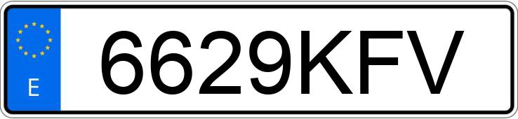 El número de registro 6629KFV tiene AUDI A3 SPORTBACK