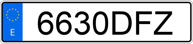 Numer rejestracyjny 6630DFZ posiada BMW SERIE 3