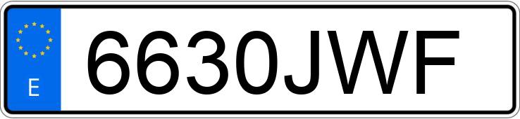 Numer rejestracyjny 6630JWF posiada FORD CUSTOM