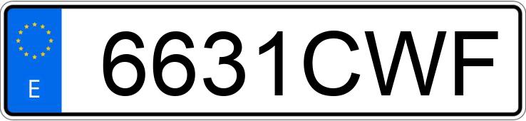 Numer rejestracyjny 6631CWF posiada RENAULT CLIO