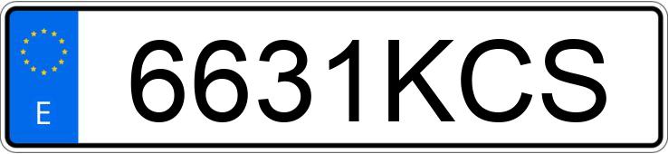 Numer rejestracyjny 6631KCS posiada BMW SERIE 1