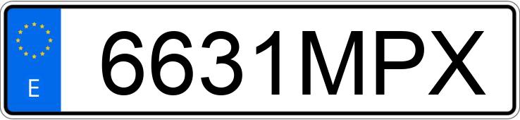 Numer rejestracyjny 6631MPX posiada BMW SERIE 3