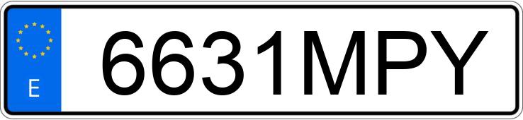 Numer rejestracyjny 6631MPY posiada CUPRA LEON