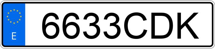 Numer rejestracyjny 6633CDK posiada NISSAN TRADE