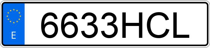 Numer rejestracyjny 6633HCL posiada BMW SERIE 3