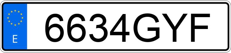 Numer rejestracyjny 6634GYF posiada AUDI A5