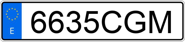 Numer rejestracyjny 6635CGM posiada VOLKSWAGEN PASSAT