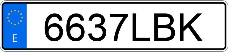 Numer rejestracyjny 6637LBK posiada CITROEN C5 AIRCROSS