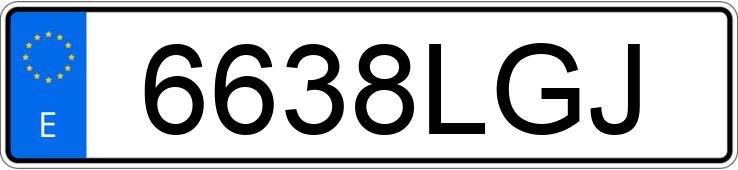 Numer rejestracyjny 6638LGJ posiada TOYOTA PROACE