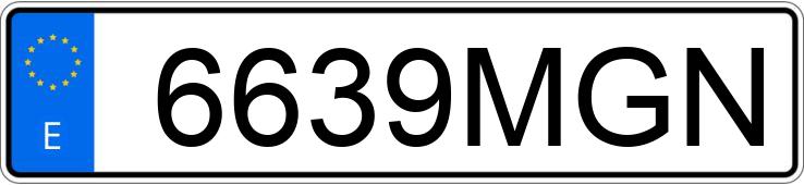 Numer rejestracyjny 6639MGN posiada MG ZS