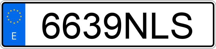 Numer rejestracyjny 6639NLS posiada AUDI A6