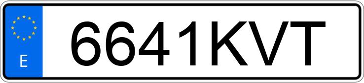 Numer rejestracyjny 6641KVT posiada SEAT ARONA