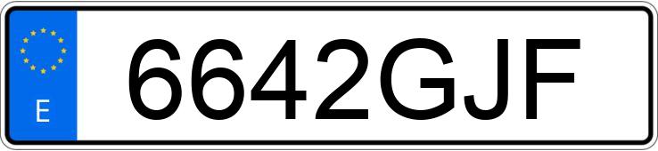 Numer rejestracyjny 6642GJF posiada VOLKSWAGEN POLO