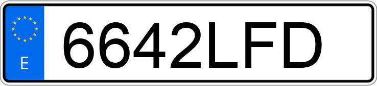 Numer rejestracyjny 6642LFD posiada AUDI TT