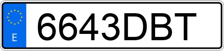 Numer rejestracyjny 6643DBT posiada PEUGEOT 206 Numer rejestracyjny 6643DBT posiada PEUGEOT 206