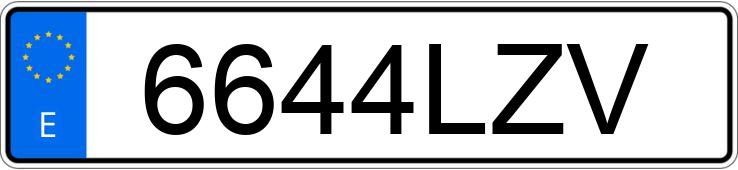 Numer rejestracyjny 6644LZV posiada BMW SERIE 4