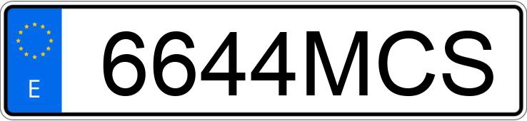 Numer rejestracyjny 6644MCS posiada MAN TGE