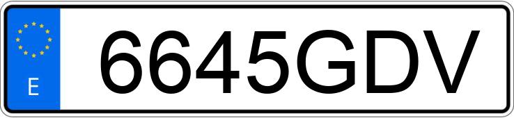 Numer rejestracyjny 6645GDV posiada BMW SERIE 1