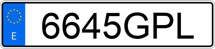 Registreringsnummeret 6645GPL har AUDI A3 2.0 TDI AMBIENTE