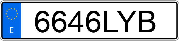 Numer rejestracyjny 6646LYB posiada SUZUKI VITARA