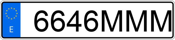 Numer rejestracyjny 6646MMM posiada FIAT 500