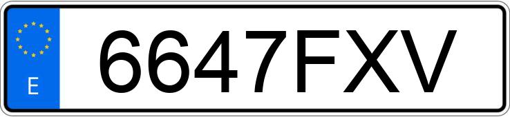 Numer rejestracyjny 6647FXV posiada CITROEN C8 Numer rejestracyjny 6647FXV posiada CITROEN C8