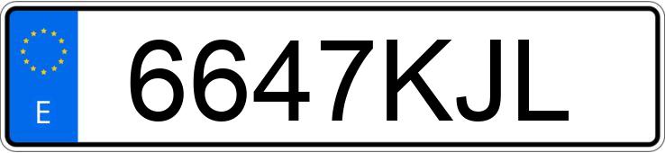 Numer rejestracyjny 6647KJL posiada SEAT ARONA